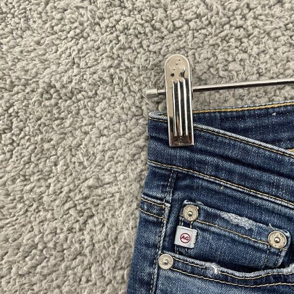 Ag Adriano Goldschmied Jeans Women 25 Blue Dark Wash Supper Skinny Ankle Denim - Picture 3 of 11